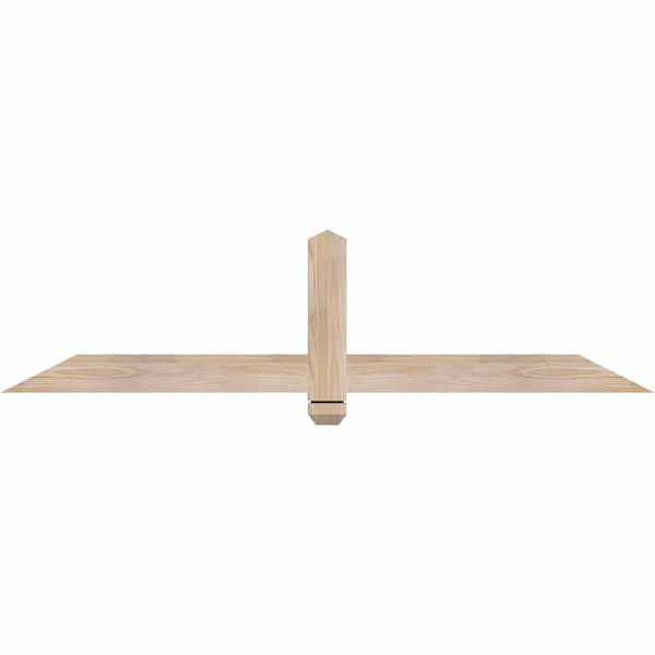 Ekena Millwork Eugene Smooth Timber Gable Bracket, Douglas Fir, 60"W x 15"H x 1 1/2"D x 3 1/2"F, 6/12 Pitch GBW060X15X0204EUG00SDF - main